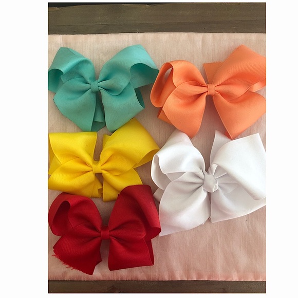 Other - 5 Solid Color Bows